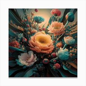 Full Bloom In Full Color Canvas Print