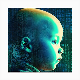 Digital Child Canvas Print