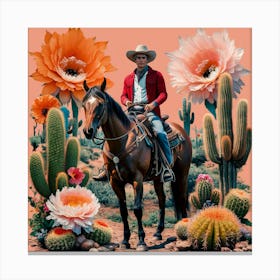 Cactus Man Canvas Print