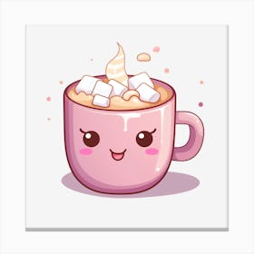 Kawaii Mug Canvas Print