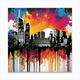 New York City Skyline 50 Canvas Print