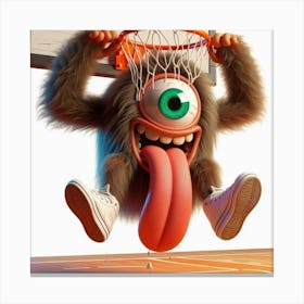 Basketball Monster 6 Canvas Print