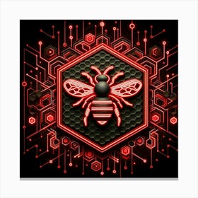 Bee Logo Canvas Print