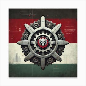 Iron Commonwealth Flag Belarus Canvas Print