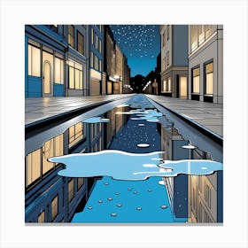 Gutter &stars 11 vector art Canvas Print