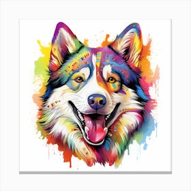 Husky Painting Canvas Print