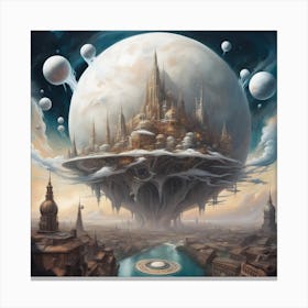 City On Pluto Canvas Print