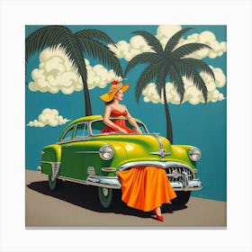 'Miami Girl' Canvas Print