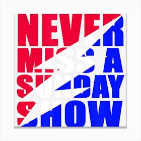 Never Miss A Sunday Show Jamband Lot Lightning Bolt Canvas Print