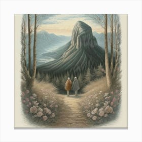 'The Old Man And The Mountain' Canvas Print