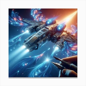 Spaceship 51 Canvas Print