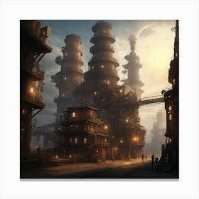 Steam Powered Metropolis Canvas Print