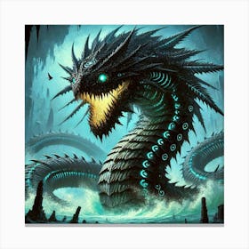 Xaldrak Abyssal Terror Canvas Print