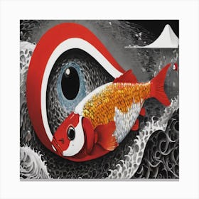 Eye Of The Fish Canvas Print