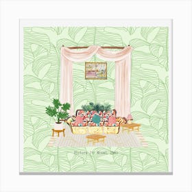 Golden Girls Living Room Canvas Print