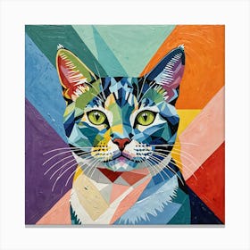 Colorful Cat Canvas Print