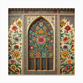 Arabic art (Baghdad style) Canvas Print