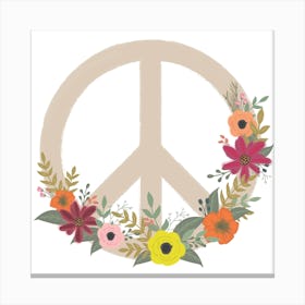 Peace Flower Canvas Print