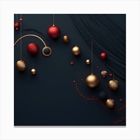 Christmass Abstract 011 1 Canvas Print