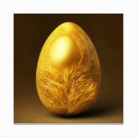 Golden Easter Egg 1 Canvas Print