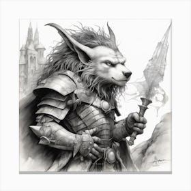 Wolf Warrior Canvas Print