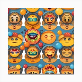 Emojis 1 Canvas Print