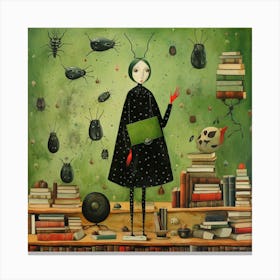 Beetle Girl Canvas Print