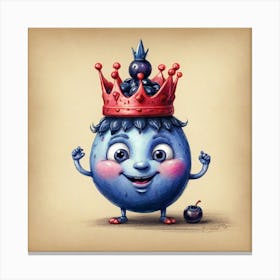 Blueberry King 4 Canvas Print