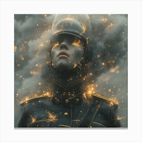 Soldier In Flames Canvas Print