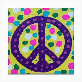 Peace Sign Painting Canvas Print