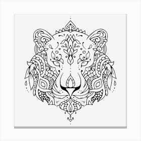 Tiger Mandala Canvas Print