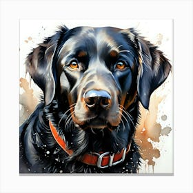 Black Labrador Retriever 9 Canvas Print