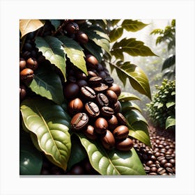 Coffee Beans On The Tree 14 Canvas Print