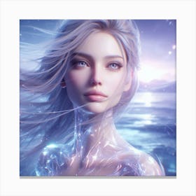 Ice Girl Canvas Print