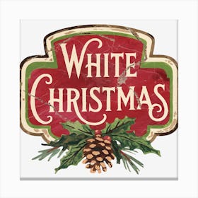 White Christmas Canvas Print