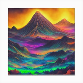 Rainbow Mountain Canvas Print