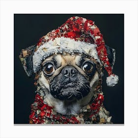 Holiday Pug 2 Canvas Print