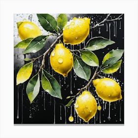 Lemon art 2 Canvas Print