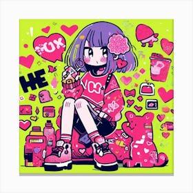 Kawaii 1 Canvas Print