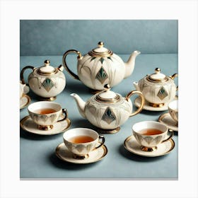 Tea Set 3 Canvas Print