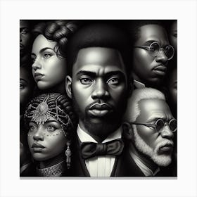 Portrait Of African Americans Canvas Print
