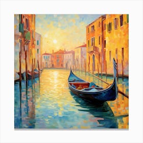 Gondola In Venice Canvas Print