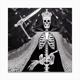 Skeleton King 1 Canvas Print