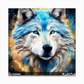 Blue Wolf Canvas Print