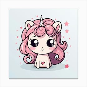 Cute Unicorn 292 Canvas Print