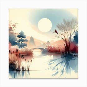 Watercolor Landscape 7 Canvas Print