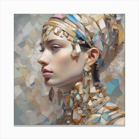 The Jigsaw Becomes Her - Pastel 8 Canvas Print