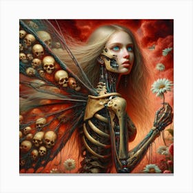 Fairy Skeleton Canvas Print