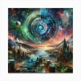 Space City 1 Canvas Print