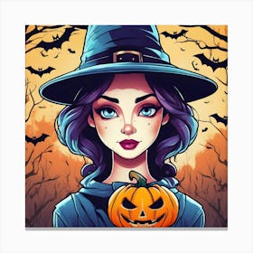 Halloween Witch 5 Canvas Print